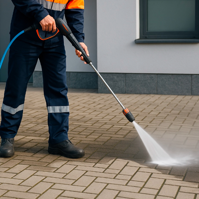 Czyszczenie kostki brukowej, elewacji i przystanków – sprawdzone metody mycia ciśnieniowego